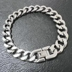 上質なステンレス製のブレスレット、ヴィンテージ約２０cm