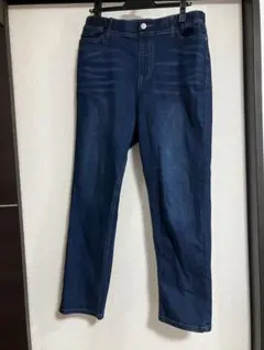 しまむら　LL クロッシーデニムパンツ ウエストゴム仕様