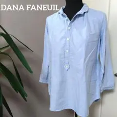 DANA FANEUIL　ダナファヌル　プルオーバー長袖シャツ　ブルー　Lサイズのサムネイル