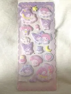 マイメロディ クロミ　ぷっくりしたシール