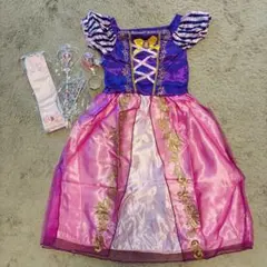 プリンセス　ドレス 130cm相応　アクセサリーセット　ラプンツェル風　キッズ