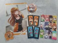 カラフルピーチ エトさんセット 刺繍缶バッジ アクリルキーホルダー るな