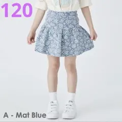 ever closet 小花柄スカッツ　マットブルー　120 スカートのサムネイル