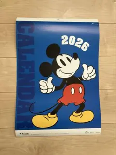 ミッキーマウス 2026年壁掛けカレンダー 第一生命 6枚綴り