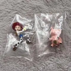 カプセルトイ　ゆらゆらつながるマスコット　トイストーリー　2個セット