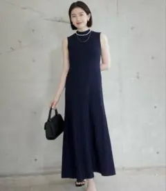 完売品 anuans セミマーメイドニットワンピース エクリュ 1サイズ