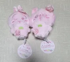 ちいかわ ぬいぱれっと～さくらいろ～マスコット② うさぎ モモンガ 2種セット➀