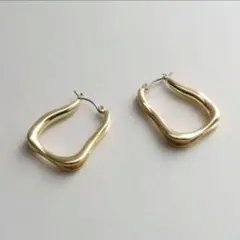 再入荷★ゴールド ピアス フープ ユニセックス ステンレス シンプル