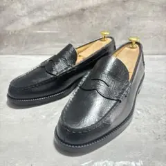 【未使用級】kenford コインローファー 24cm ペイズリー柄 レザー