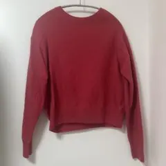 UNIQLO 赤 長袖 ニットセーター M