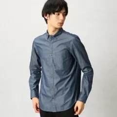 コムサメン タンガリー シャツ