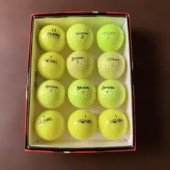 ゴルフボール 12個セット イエロー（新品5.中古7）