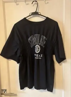 FRIFUL ロゴプリント シャーリング 半袖Tシャツ ブラック