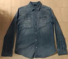 GUESS ストレッチ デニム シャツ サイズＬ