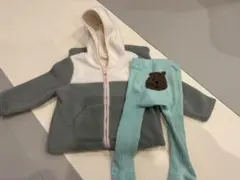 baby gap フリースカバーオール 18～24m ベアータイツ 12～24m