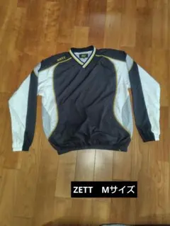 ZETT 長袖　ピステ　シャカシャカ　裏地メッシュ　野球