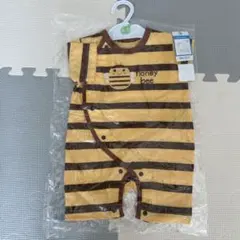 ハチのイラスト付きロンパース