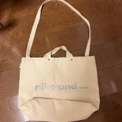 niko and ... トートバッグ ベージュ