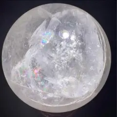 ✳️✨レインボーとクラックの輝き☆✨レインボー ヒマラヤ水晶 丸玉 天然石 置物