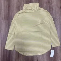 イエローストライプ長袖Tシャツ LL