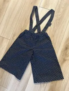 agnès b. ♡水玉サスペンダー付きハーフパンツ