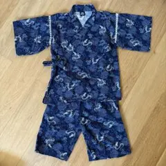 ドラゴン柄 甚平 130cm 上着とショートパンツセット