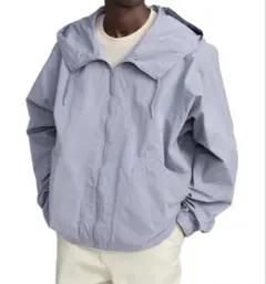 UNIQLO U フーデッドブルゾン　Lサイズ　05 GRAY グレー