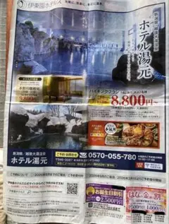 新潟県 ホテル湯元 2027/2/28迄 ※誕生月.金曜日割引の宿泊券。のサムネイル