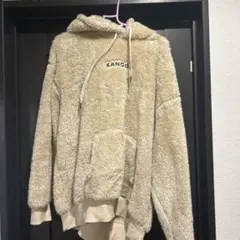 KANGOL フリースパーカー ベージュ