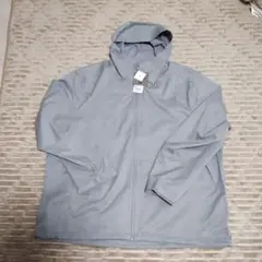 ユニクロ UNIQLO ブロックテックパーカー 4XL グレー 新品未使用