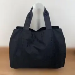 シャルル　ジョルダンロゴ入りブラックボストンバッグのサムネイル
