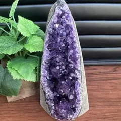 濃紫の煌めきウルグアイ産☆キラキラ☆アメジストクラスターパワーストーンA1121