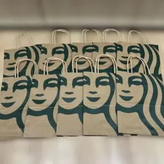 スターバックス ショップ袋 10枚セット おまとめ売りのサムネイル
