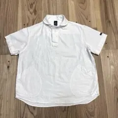 THE SMOCK SHOP スモックショップ 麻混プルオーバー半袖シャツ Mのサムネイル
