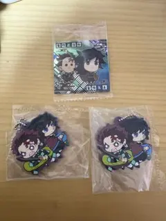 鬼滅の刃 アクリルキーホルダー 2個セット ウエハースてちてち付き