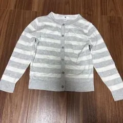 UNIQLO カーディガン 110サイズ グレーとホワイト