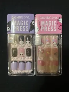 【未開封】ダッシングディバ　マジックプレス　ネイルチップ　マイメロ　クロミ
