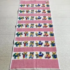 フェイラー　ハンドタオル　クマ柄　ピンク系　約37×80cm　フェイスタオルのサムネイル