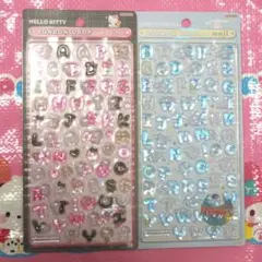 〈正規品〉ボンボンドロップシール 文字 ハローキティ シナモロール 2種セット