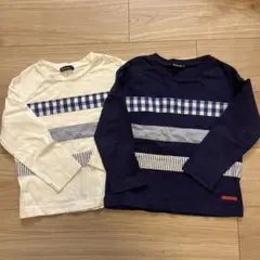 ムージョンジョン moujonjon 長袖ロンT 2枚まとめ売り 110cm美品