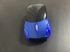 車型ワイヤレスマウス ブルー
