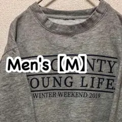 HM01【US輸入】スウェット(トレーナー)【メンズM相当】グレー