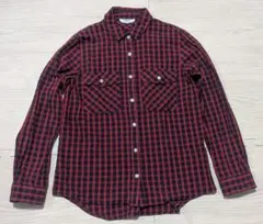 415 NATURAL BEAUTY BASIC 長袖シャツ チェック柄 M