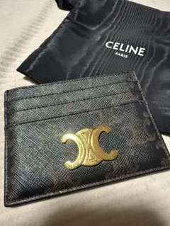 本日限定大幅値下げ CELINE カードケース トリオンフ/ゴールド
