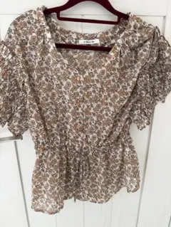 <AS KNOW AS PINKY>プリーツお袖なブラウス