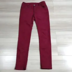 Sorridere　スキニーパンツ　ボルドー ワインレッド