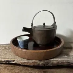 シャビー古い片口銅鍋　その⑨コッパーケトル　骨董　ガーデニング古道具　検:李朝のサムネイル