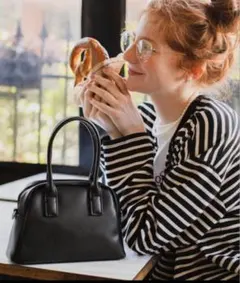 ボンルシール 2way コンパクトボストン ショルダーバッグ