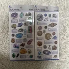 【新品未使用】大人の図鑑シール！ドロップシール2点セット！