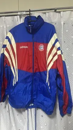 adidas バイエルン　ナイロンジャケット 90sアディダス バイエルンミュンヘン ナイロンジャケット青